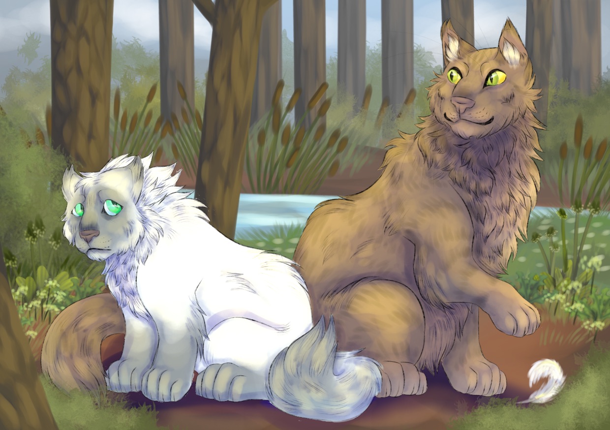 frostpaw and curlfeather